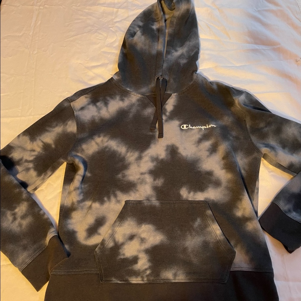 champion tie dye cropped hoodie - Picture 3 of 8